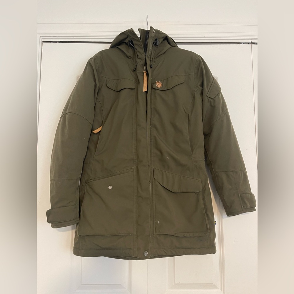 FJALLRAVEN COAT - forest green size small